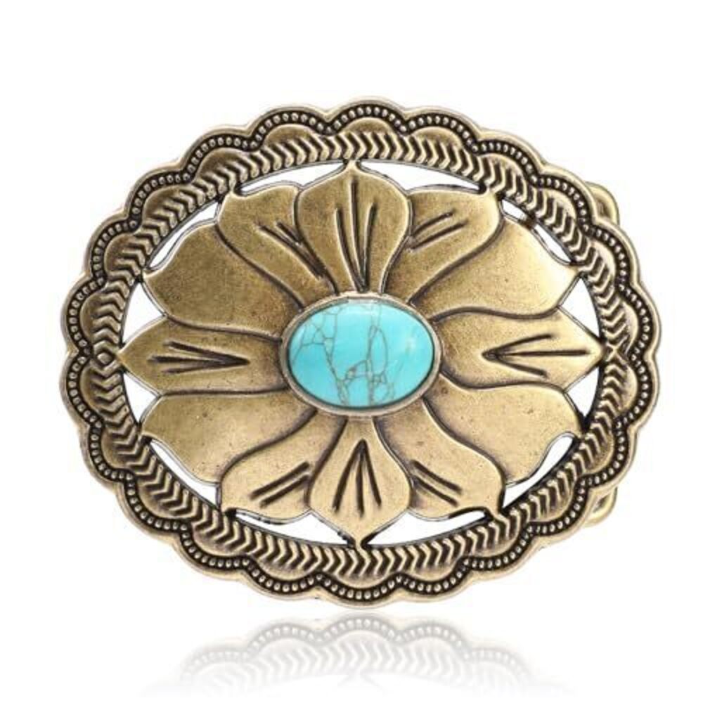 2117 Turquoise Western Belt Buckle Rodeo Cowboy Belt Buckles Durable